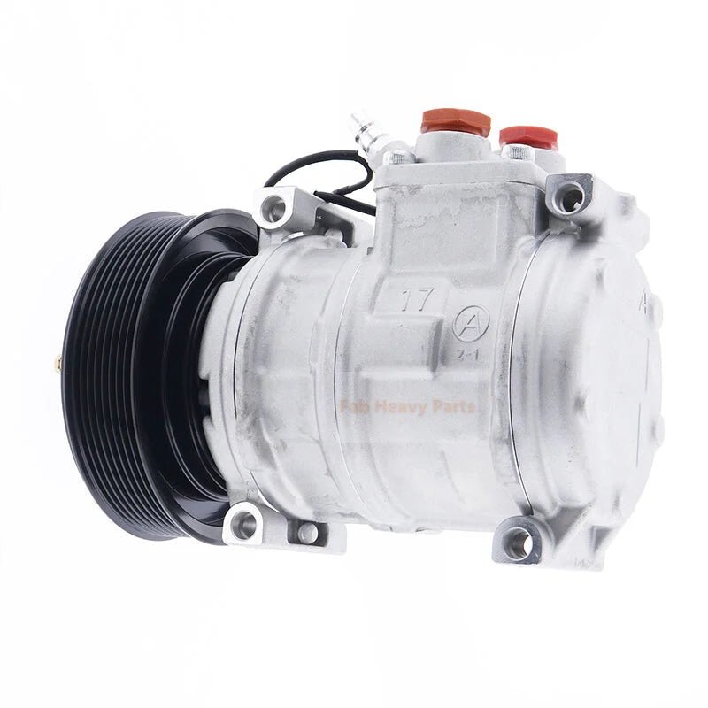 10PA17C A/C Compressor SE502835 Fits for John Deere Loader 444H 544H 624H 644H 644J 724J 444J 544J 624J - Fab Heavy Parts