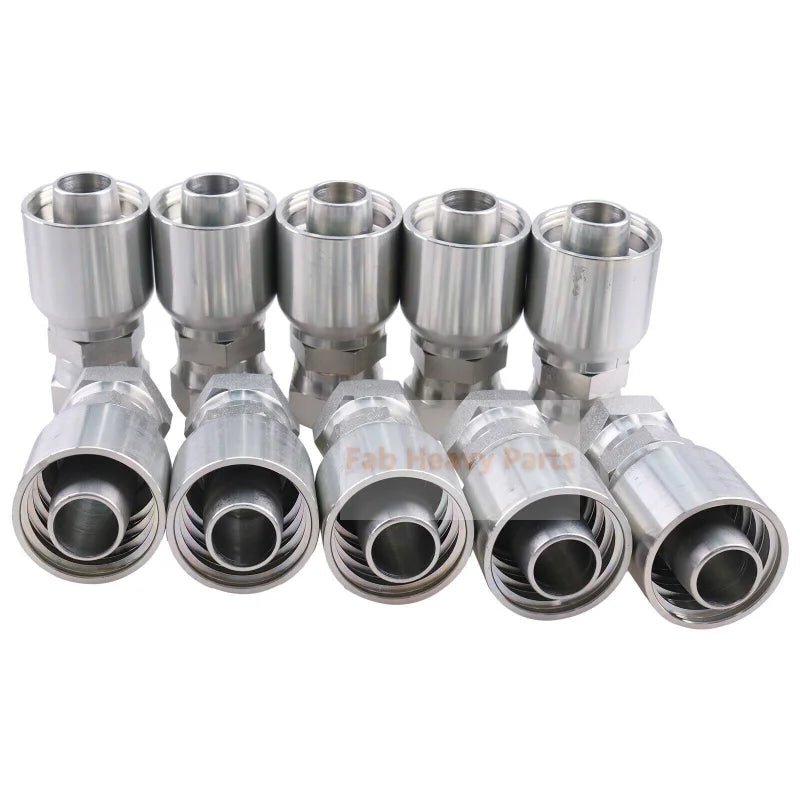 10PCS Hydraulic Hose Fitting With 1" Female JIC 10643 - 16 - 16 Fits for Parker - Fab Heavy Parts