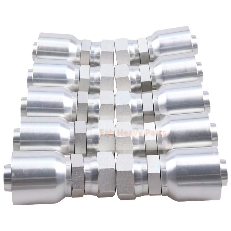 10PCS Hydraulic Hose Fitting With 1" Female JIC 10643 - 16 - 16 Fits for Parker - Fab Heavy Parts