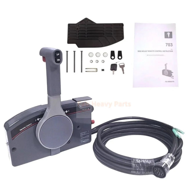 10Pin 5M Side Mount Remote Control Box 703 - 48205 - 16 Fits for Yamaha Outboard - Fab Heavy Parts
