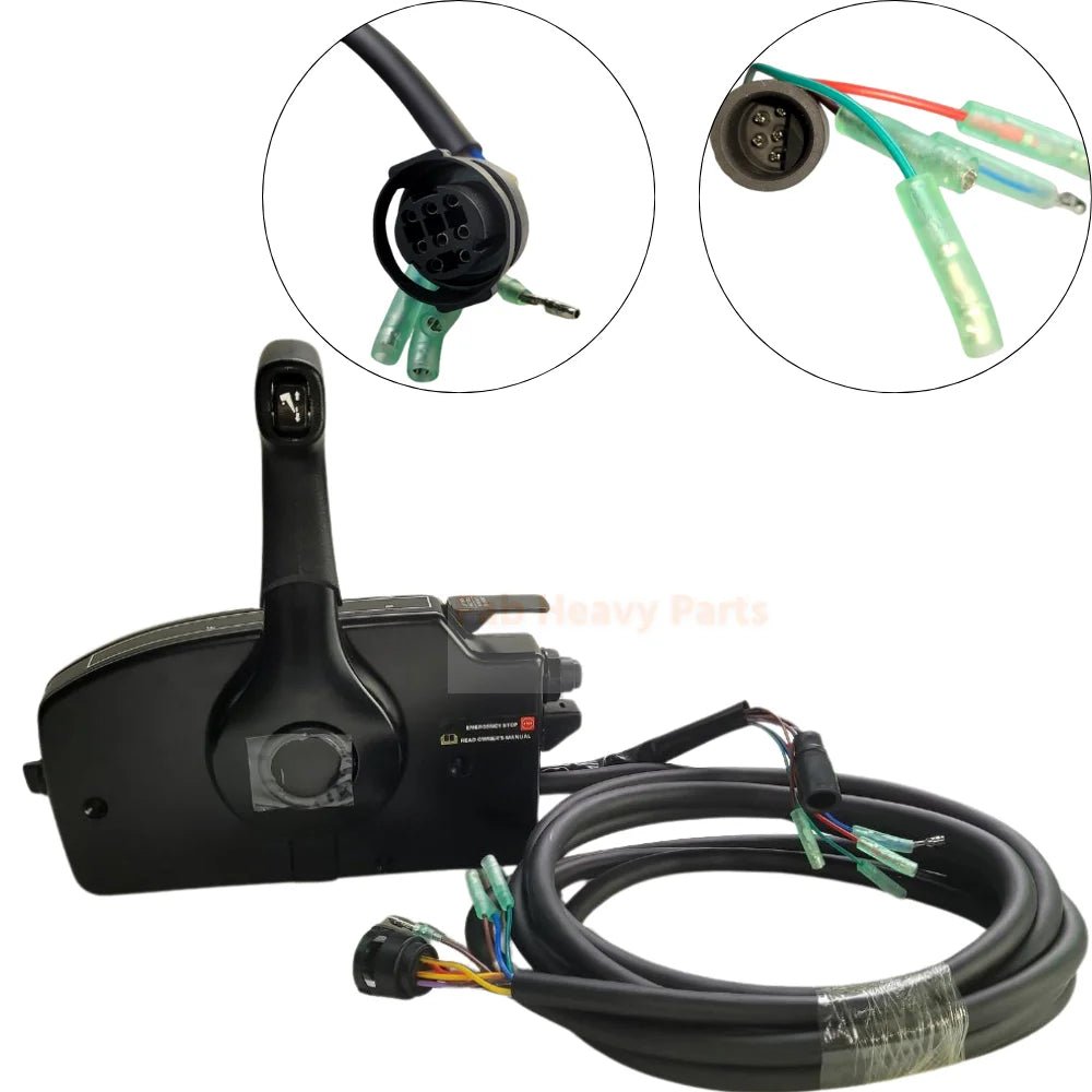 10Pin Outboard Remote Control 881170A10 Fits for Mercury 8hp 9HP 4 - Stroke engine 5M - Fab Heavy Parts