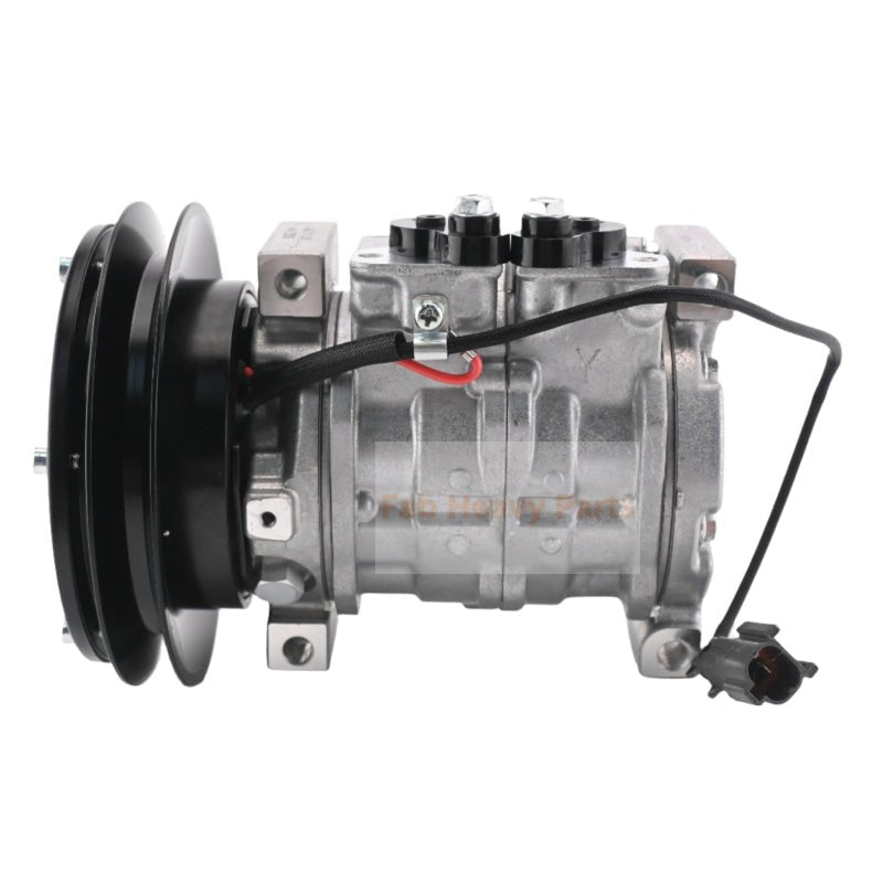 10S13C A/C Compressor 4709228 Fits for John Deere Excavator 470GLC 670GLC 870GLC 350GLC - Fab Heavy Parts