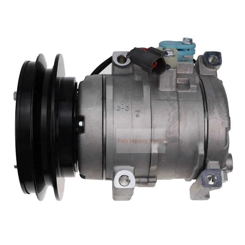 10S15C A/C Compressor 17A - 911 - 4810 Fits for Komatsu Bulldozer D155A - 6 D155AX - 5 D155AX - 6 D155AX - 6A D275A - 5R - Fab Heavy Parts