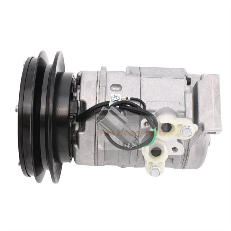 10S15C Air Conditioning Compressor 418 - S62 - 3160 Fits for Komatsu Wheel Loader WA100 - 5 WA150 - 5 WA200 - 5 WA250 - 5 WA270 - 5 WA320 - 5 - Fab Heavy Parts