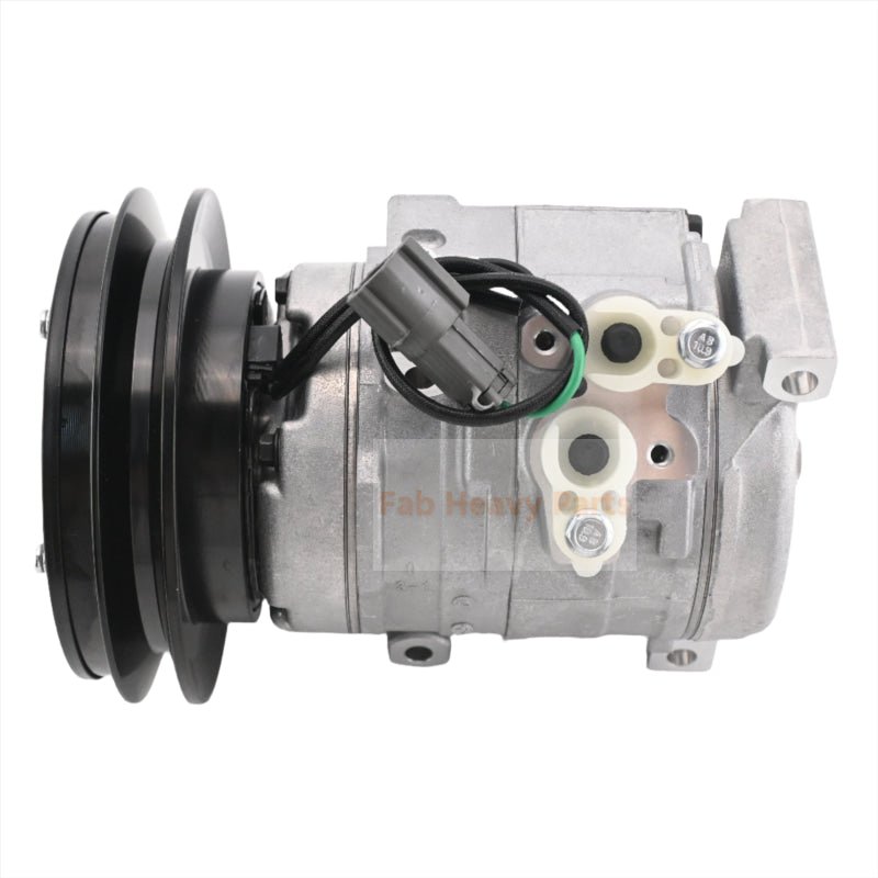 10S15C Air Conditioning Compressor 418 - S62 - 3160 Fits for Komatsu Wheel Loader WA100 - 5 WA150 - 5 WA200 - 5 WA250 - 5 WA270 - 5 WA320 - 5 - Fab Heavy Parts