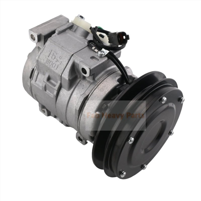 10S15C Air Conditioning Compressor 418 - S62 - 3160 Fits for Komatsu Wheel Loader WA100 - 5 WA150 - 5 WA200 - 5 WA250 - 5 WA270 - 5 WA320 - 5 - Fab Heavy Parts