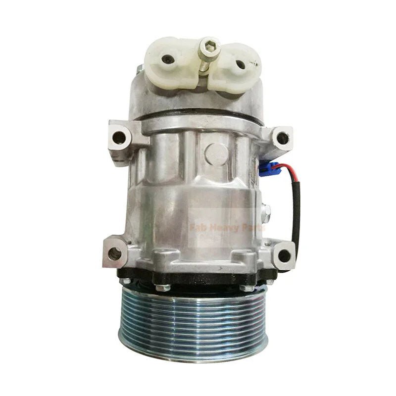 10S17C A/C Compressor 400102 - 00260 Fits for Doosan Excavator DX300LC - 5 DX350LC - 5 DX380LC - 5 DX420LC - 5 - Fab Heavy Parts