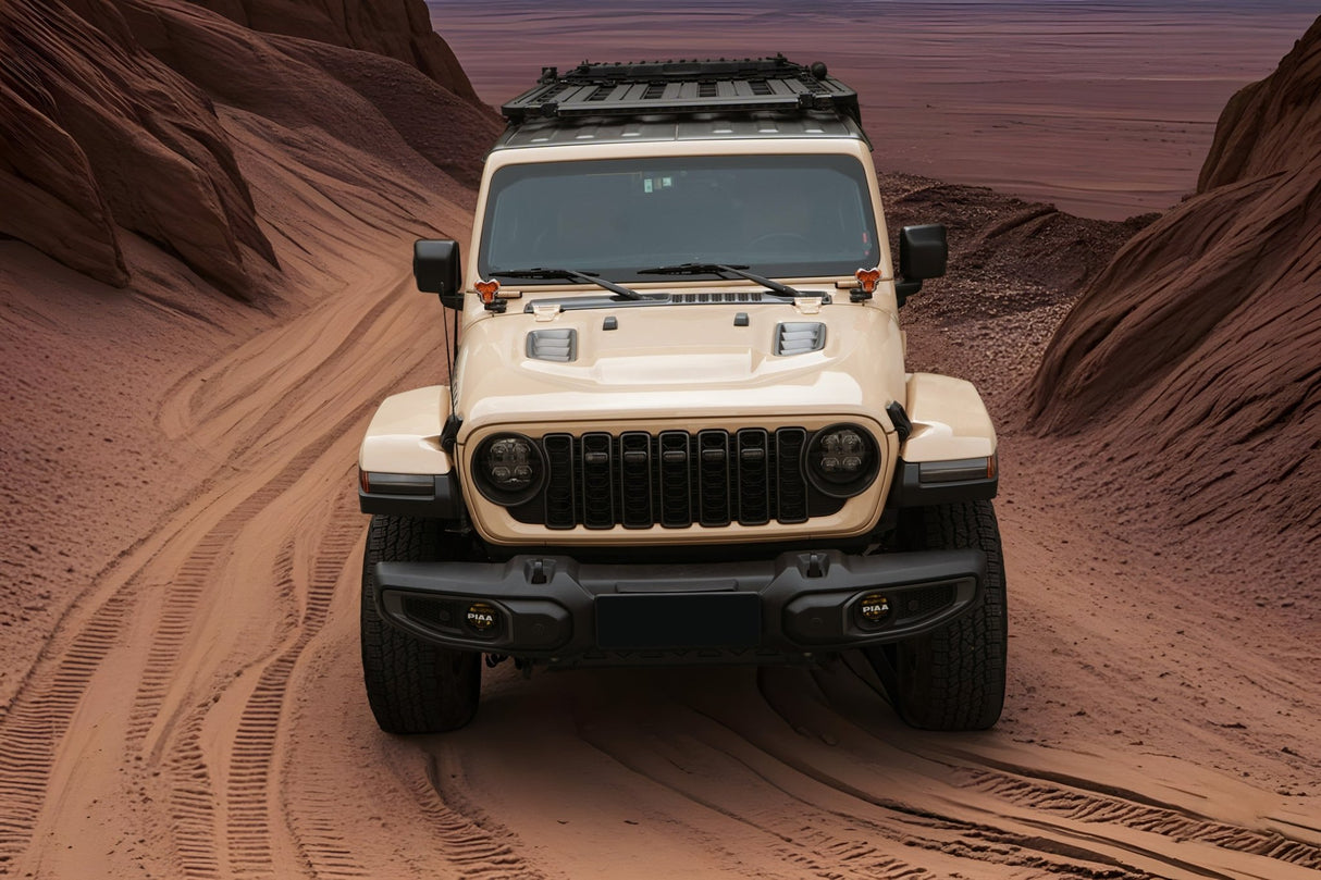 10th Anniversary Engine Hood For Jeep Wrangler JL 2018+ and Jeep Gladiator JT 2018+ (Not Fit for JL 392 and JT Mojave) - Fab Heavy Parts