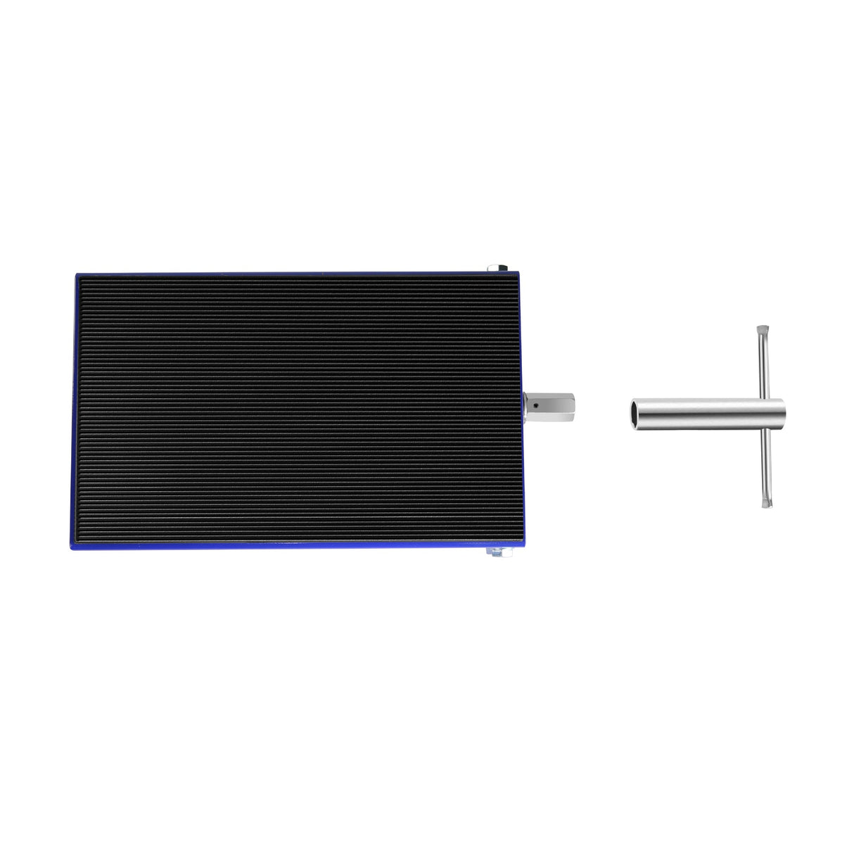 1100 LBS Motorcycle Scissor Lift Jack with Wide Deck & Safety Pin 3.7" - 14" Center Hoist Crank Stand Steel for Street Bikes Cruiser Bikes Touring - Fab Heavy Parts