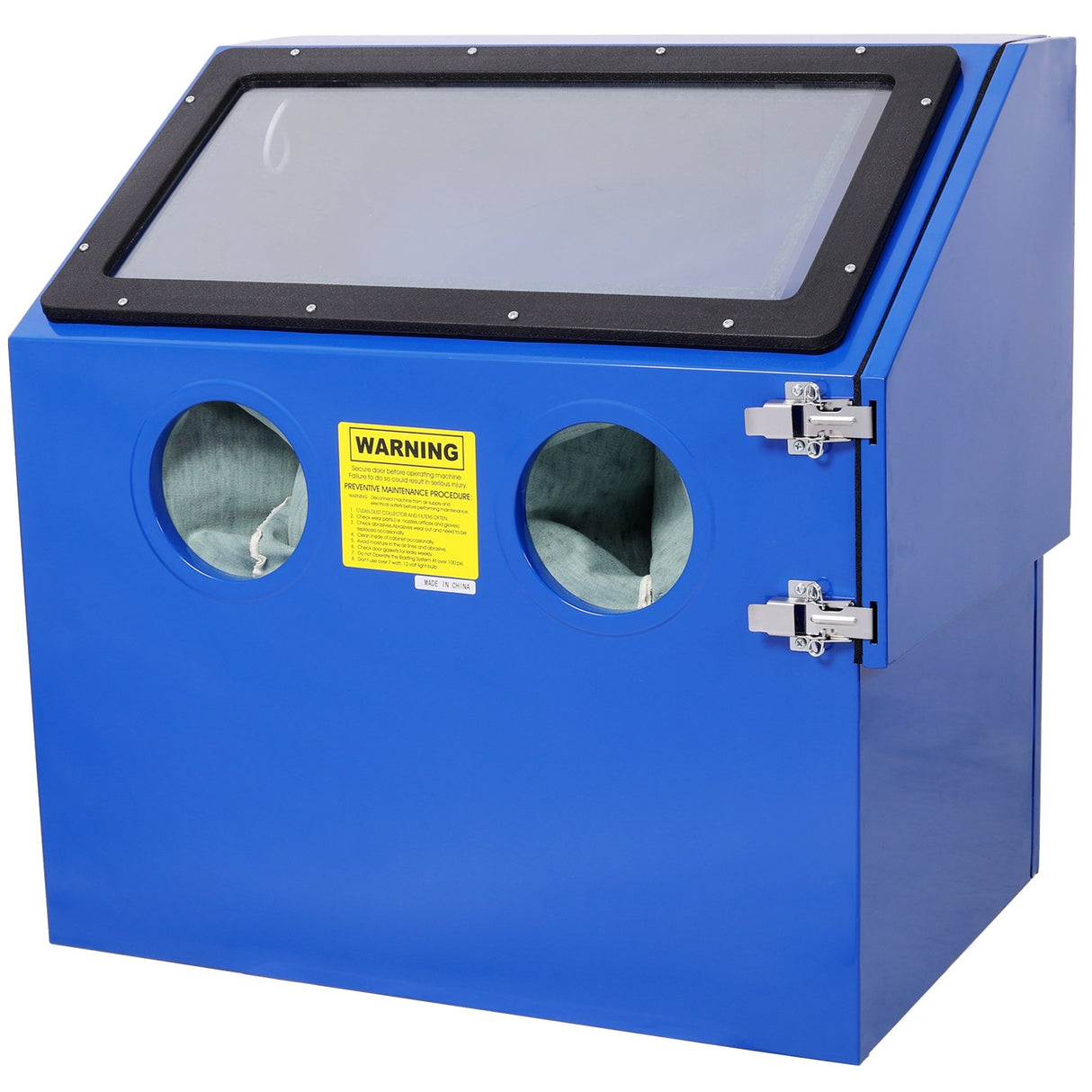 110L Bench Top Sandblast Cabinet with Heavy Steel Construction and Built - in Blast Gloves for No Sand Leakage Bright LED Lighting System - Fab Heavy Parts