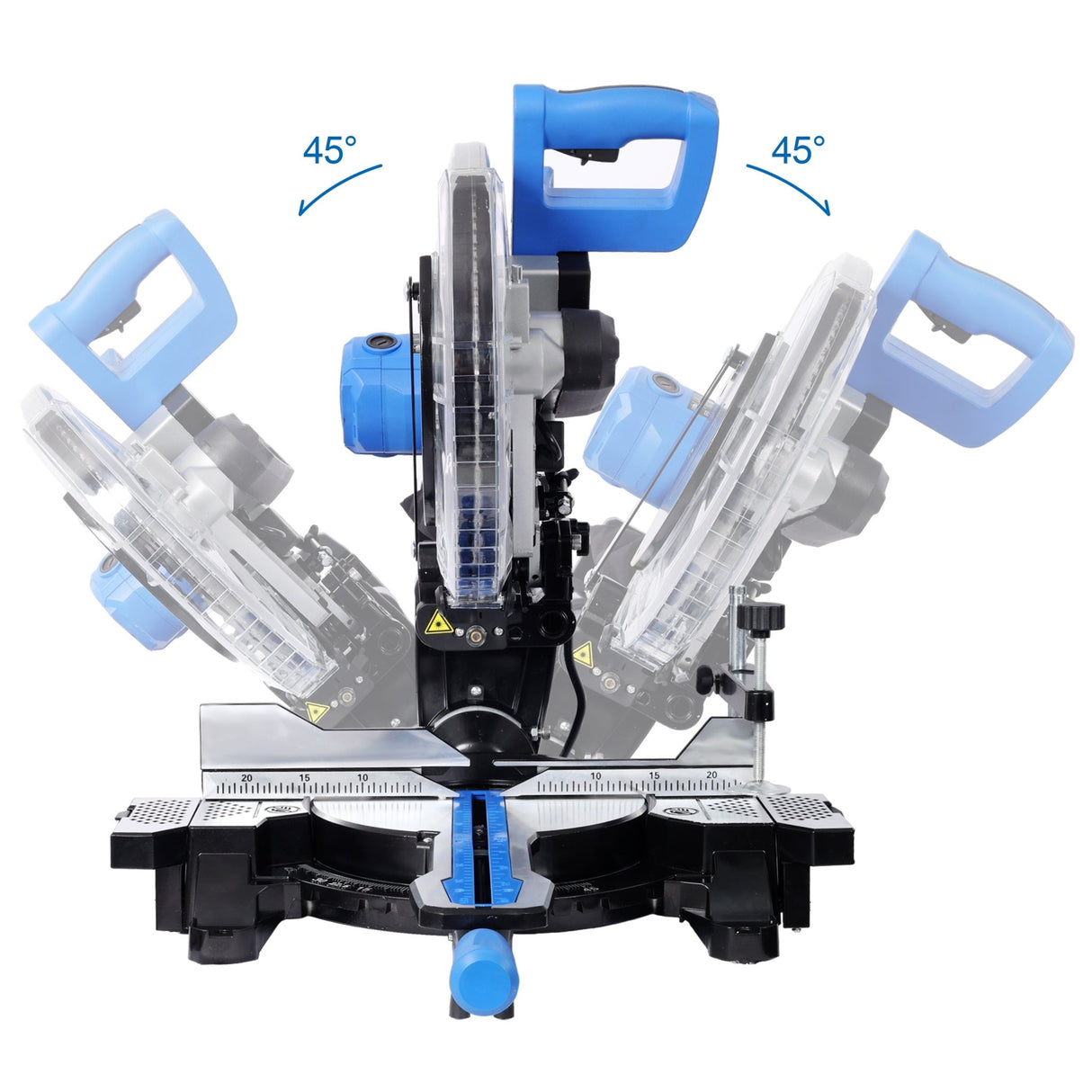 12 Inch Dual Bevel Sliding Miter Saw with Laser Guide 80T Blade with Extension Table 4.2x13 Inch Cutting Capacity ETL Certificate - Fab Heavy Parts