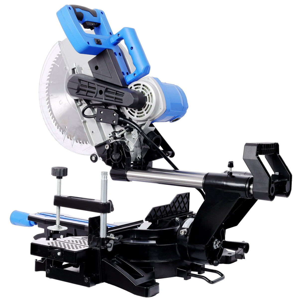 12 Inch Dual Bevel Sliding Miter Saw with Laser Guide 80T Blade with Extension Table 4.2x13 Inch Cutting Capacity ETL Certificate - Fab Heavy Parts