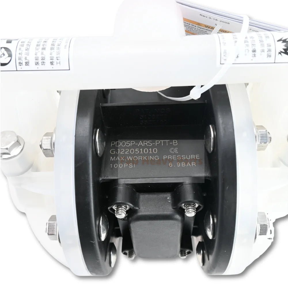 1/2'' Non-Metallic Diaphragm Pump PD05P-ARS-PTT-B PD05PARSPTTB Fits for Ingersoll Rand ARO - Fab Heavy Parts