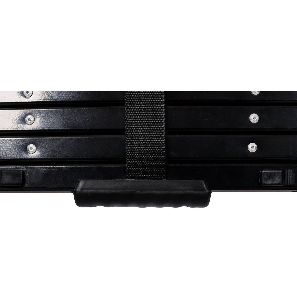 12.5FT Telescopic Ladder Aluminum Ladder with Non - Slip Feet Portable Extension Ladder for Household and Outdoor Working 330lb Capacity - Black - Fab Heavy Parts