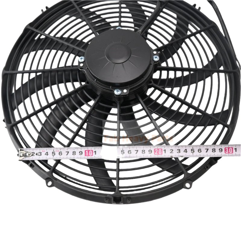 12V 16.00" High Performance Pusher Fan 30102047 VA18-AP70/LL-86S Straight Blades - Fab Heavy Parts