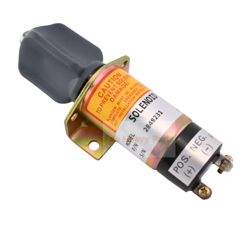 12V 3 Terminals Shutdown Stop Solenoid 2848231 for Perkins Engine 4.108 4.165 T6.3544 6.3544 - Fab Heavy Parts