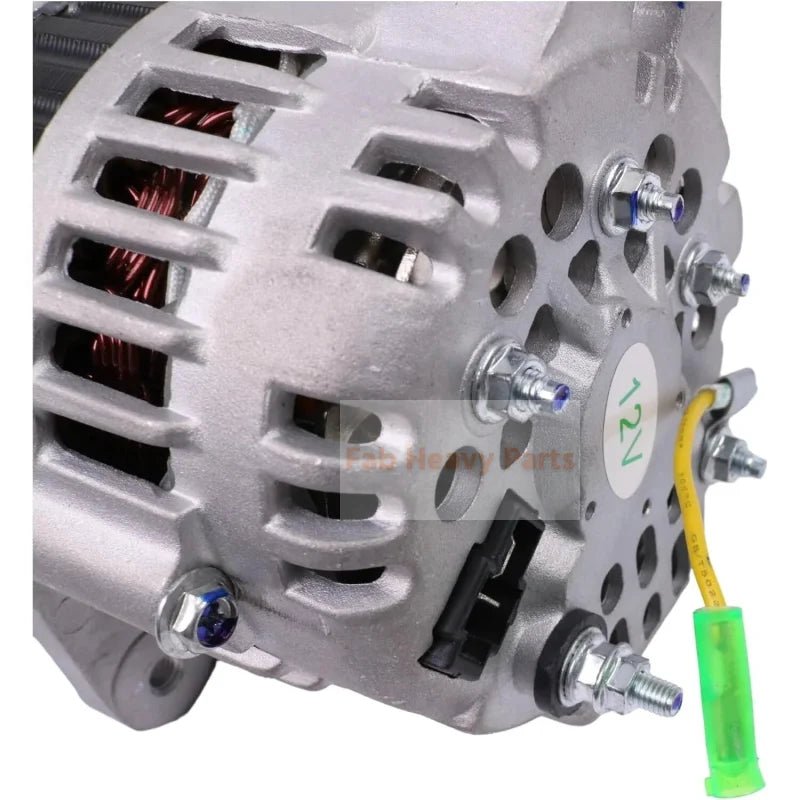 12V 40A Alternator 1361137 Fits for Isuzu Engine 4JD1 for Hyster Forklift H45XM H50XM H55XM Replacement - Fab Heavy Parts