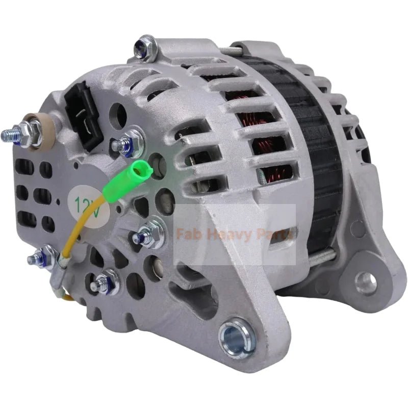 12V 40A Alternator 1361137 Fits for Isuzu Engine 4JD1 for Hyster Forklift H45XM H50XM H55XM Replacement - Fab Heavy Parts