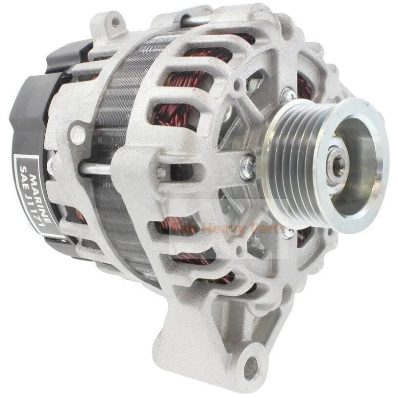 12V 75A Alternator 425300 3862613 3862665 Fits for Volvo Penta 3.0GLM 3.0GLP 3L/181CI 4 - Cyl 2000 - 2007 - Fab Heavy Parts