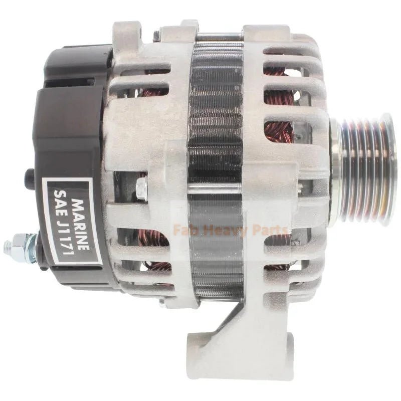12V 75A Alternator 425300 3862613 3862665 Fits for Volvo Penta 3.0GLM 3.0GLP 3L/181CI 4 - Cyl 2000 - 2007 - Fab Heavy Parts