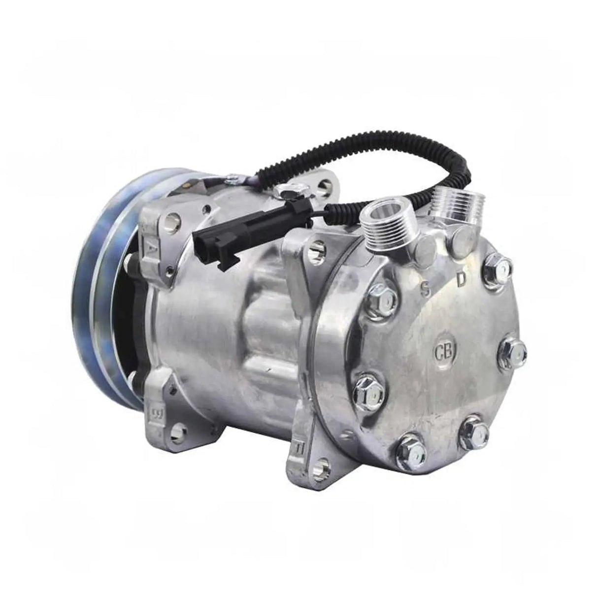 12V 7H15 2A 132MM Air Conditioning Compressor 7637982 for Fiat Tempra Saloon 1990 - 1998 - Fab Heavy Parts