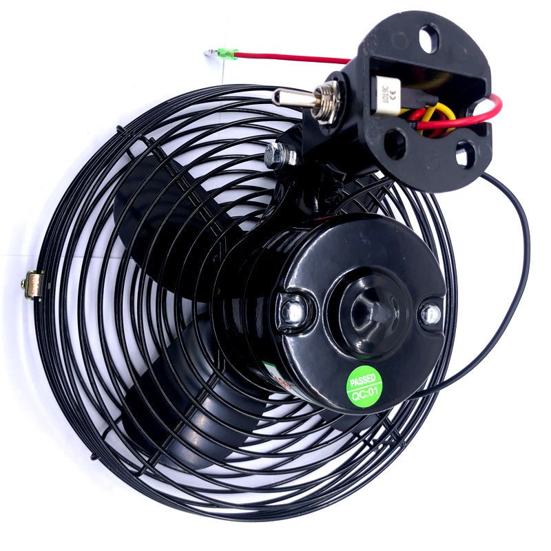 12V 8 Inch Cab Fan Air Circulating Fan for Excavator Loader Backhoe Tractor - Fab Heavy Parts