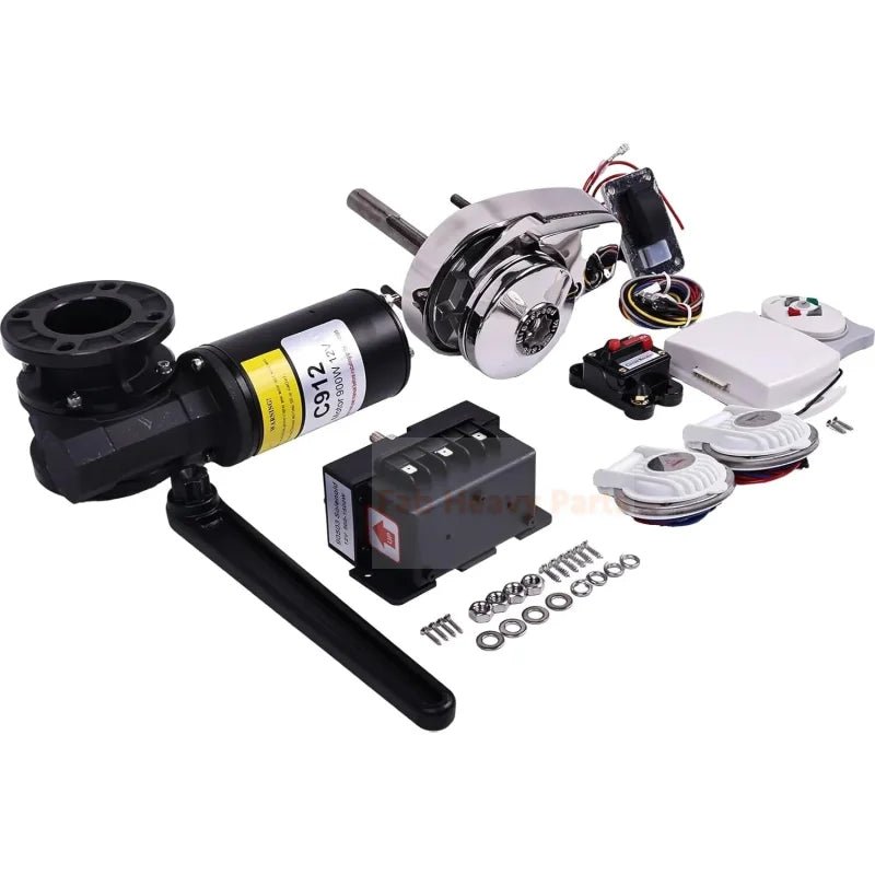 12V 900W Heavy Duty Anchor Winch High Speed Electric Windlass Fits for Boat Car 6MM C912 - Fab Heavy Parts