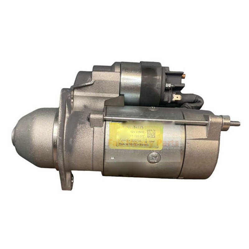 12V 9T Starter Motor 01184175 for Deutz Engine BF4L2011 TD2011L04I - Fab Heavy Parts