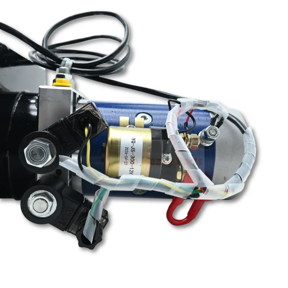 12V DC Double Acting Hydraulic Power Unit 8 Quart Steel Tank 3kW 1.8GPM 2900PSI SAE 8 Fits for Dump Trailer Car Lifting - Fab Heavy Parts