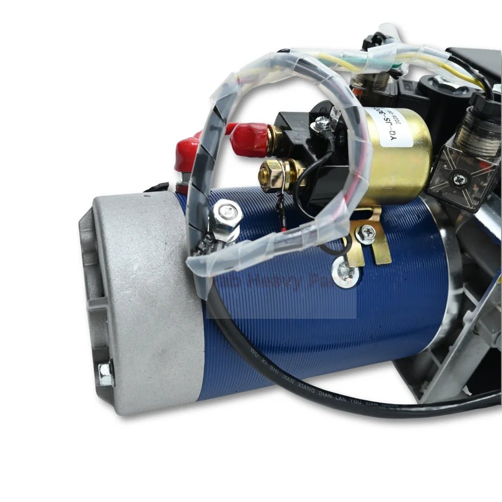 12V DC Double Acting Hydraulic Power Unit 8 Quart Steel Tank 3kW 1.8GPM 2900PSI SAE 8 Fits for Dump Trailer Car Lifting - Fab Heavy Parts