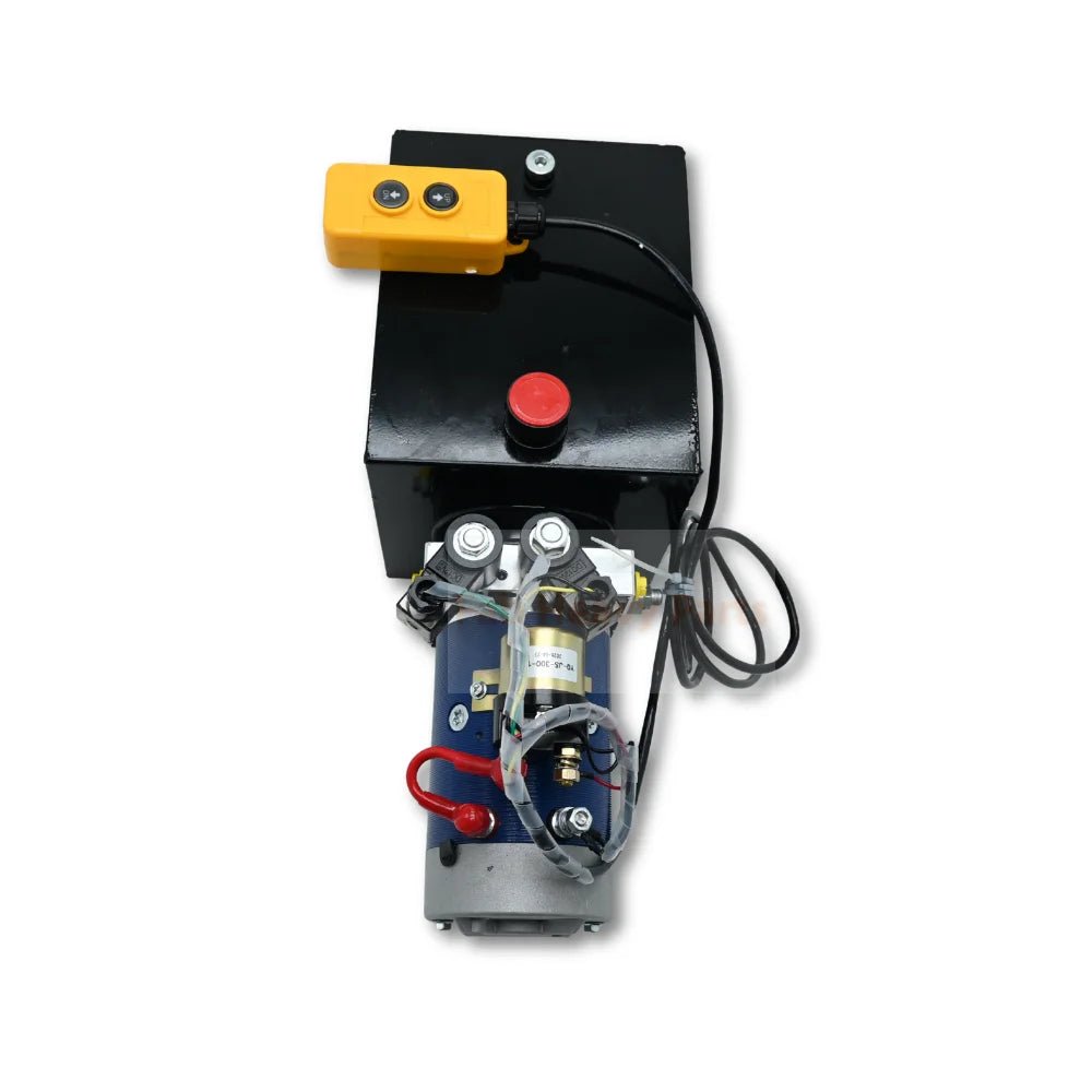 12V DC Double Acting Hydraulic Power Unit 8 Quart Steel Tank 3kW 1.8GPM 2900PSI SAE 8 Fits for Dump Trailer Car Lifting - Fab Heavy Parts