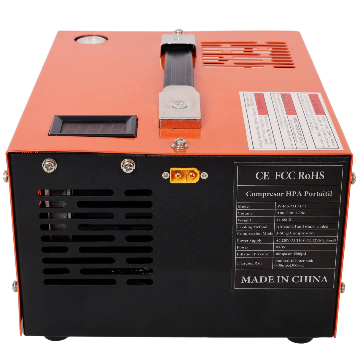 12V DC PCP Air Compressor Portable 4500 Psi Paintball 30MPa Rifle Pump 110V AC High Pressure Pump Scuba Tank Compressor Pump - Fab Heavy Parts