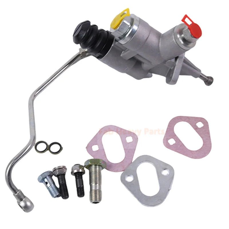 12V Fuel Lift Pump Kit With Line 4988747 3936316 Fits for Cummins Engine 6BT Dodge Ram Pickup Truck 2500 3500 5.9L 1994 - 1998 - Fab Heavy Parts