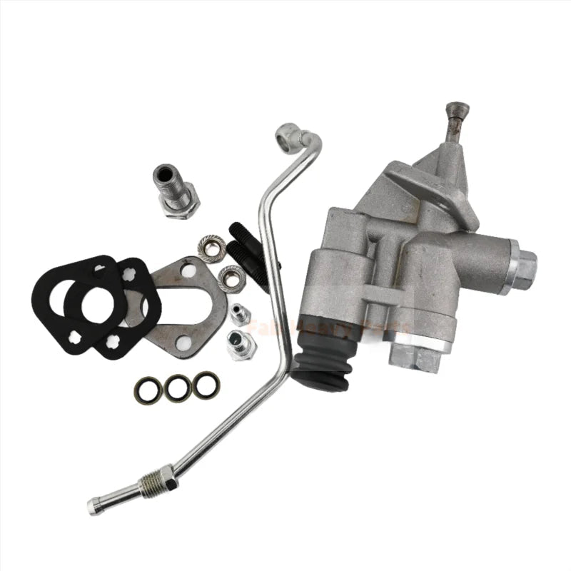 12V Fuel Lift Pump Kit With Line 4988747 3936316 Fits for Cummins Engine 6BT Dodge Ram Pickup Truck 2500 3500 5.9L 1994 - 1998 - Fab Heavy Parts