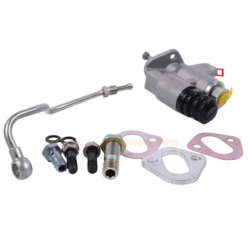 12V Fuel Lift Pump Kit With Line 4988747 3936316 Fits for Cummins Engine 6BT Dodge Ram Pickup Truck 2500 3500 5.9L 1994 - 1998 - Fab Heavy Parts