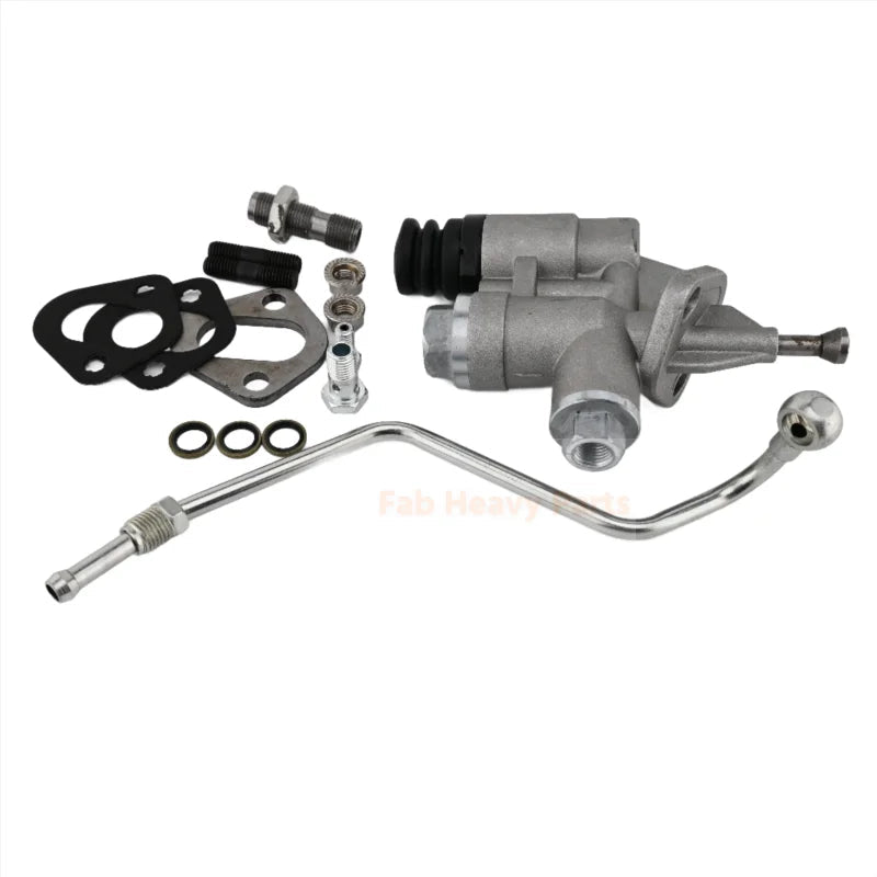 12V Fuel Lift Pump Kit With Line 4988747 3936316 Fits for Cummins Engine 6BT Dodge Ram Pickup Truck 2500 3500 5.9L 1994 - 1998 - Fab Heavy Parts