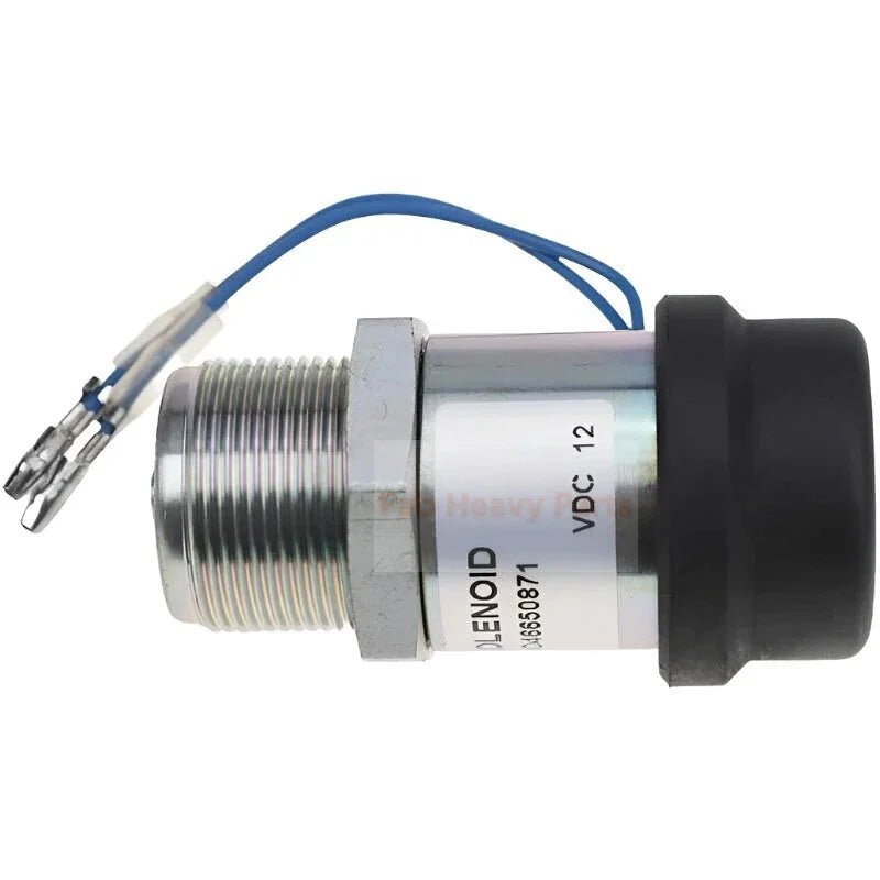 12V Fuel Shutoff Stop Solenoid 30A87 - 00060 for Mitsubishi K3B K3E K4D S3L S3L2Y1 Engine - Fab Heavy Parts