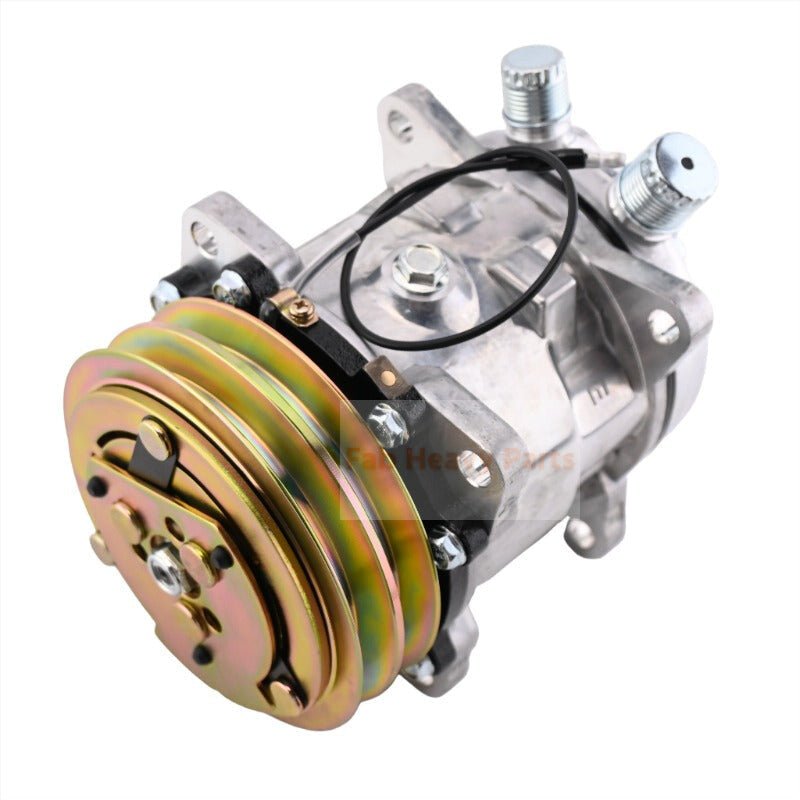 12V SD5H09 A/C Compressor 345 - 4547 3454547 Fits for Caterpillar CAT 259D 279D 289D 299D 257D 277D 287D 236D 246D - Fab Heavy Parts