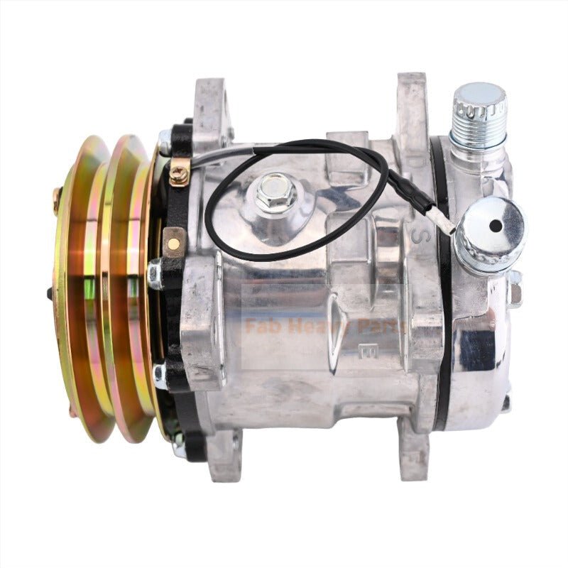 12V SD5H09 A/C Compressor 345 - 4547 3454547 Fits for Caterpillar CAT 259D 279D 289D 299D 257D 277D 287D 236D 246D - Fab Heavy Parts