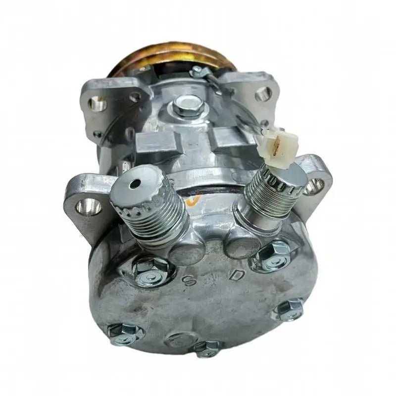 12V SD5H11 A/C Compressor 48098945 for New Holland Tractor T2320 T2410 T2420 TC40DA TC45DA Boomer 3040 - Fab Heavy Parts