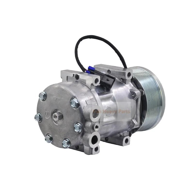 12V SD7H15 A/C Compressor 4078 4370 F696003151 Fits for Peterbilt 388 Truck 2008 - 2010 - Fab Heavy Parts