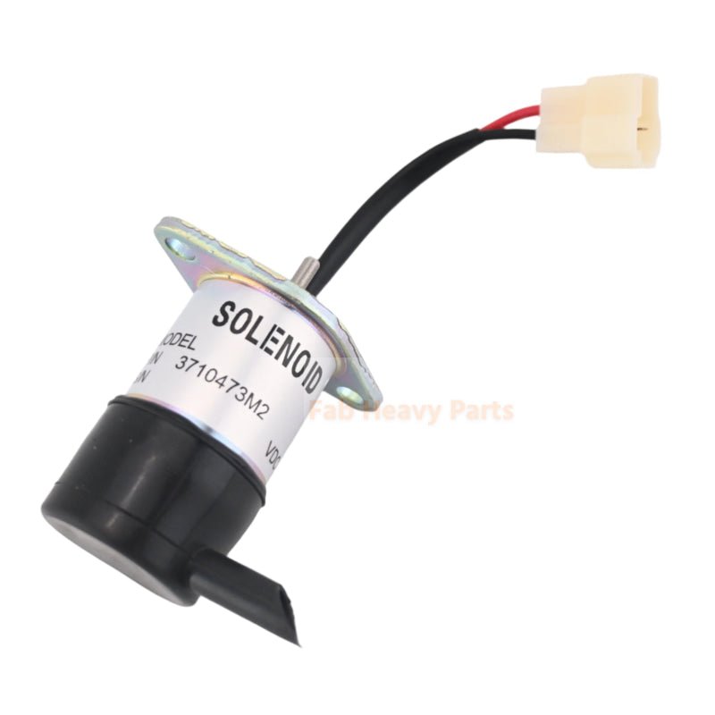 12V Solenoid Valve 3710473M2 052600 - 4352 Fits for Iseki Engine 3ICLL1.12B3G E3100 - G01 Tractor SXG19H SXG22H SF200M SGR17 - Fab Heavy Parts