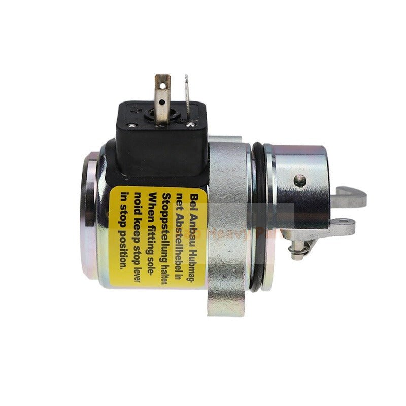 12V Solenoid Vavle VOE11715004 Fits for Volvo Engine D3D D3.6D Wheel Loader L20B L25B L30B L35B L20F L25F - Fab Heavy Parts