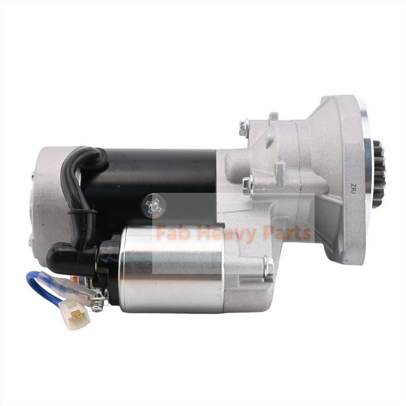 12V Starter Motor AT318141 for Yanmar Engine 3TNV88F 4TNV86CT Fits for John Deere Excavator 30G 35D 35G 50D 50G - Fab Heavy Parts