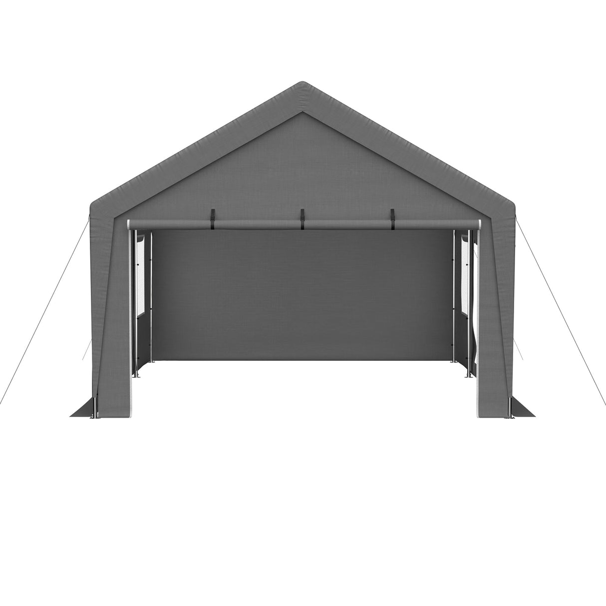 13'x20' Canopy with 2 Roll - Up Door Waterproof Party Tent Carport & Storage Shelter for Outdoor, Car, Boat, Garden Party, Gathering - Fab Heavy Parts