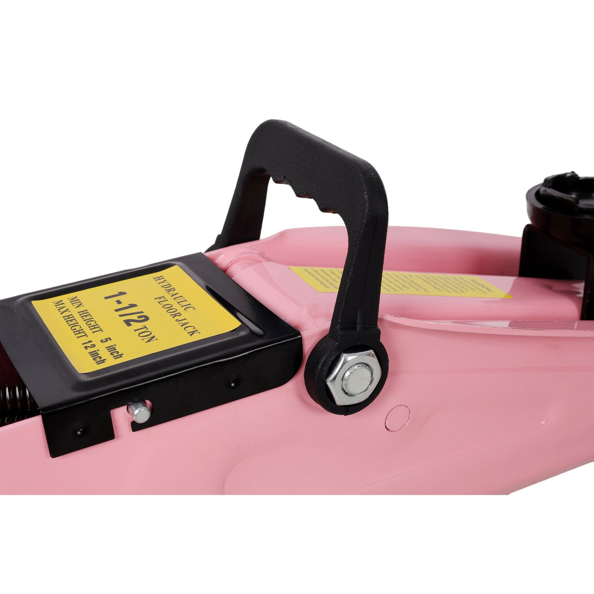 1.5 Ton Low Profile Hydraulic Floor Jack Lifting Range 5" - 11.8" with Plastic Case - Pink - Fab Heavy Parts