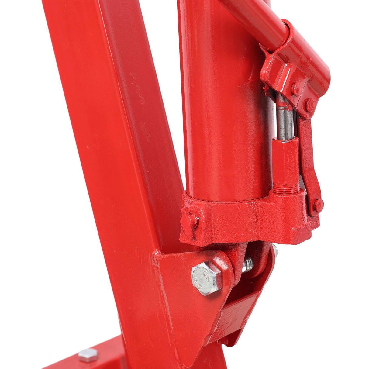 1500 LBS Folding Engine Hoist Lift Heavy Duty Steel with 4 Iron Caster Wheels - Red - Fab Heavy Parts