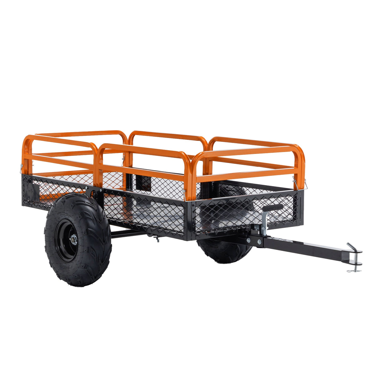1500LBS Capacity 15 Cubic Feet Dump Cart Trailer Heavy Duty Tow Behind Hauling & Dumping Wagon for ATV, UTV, Lawn Tractor and Garden - Fab Heavy Parts