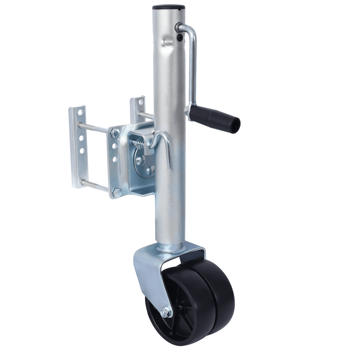 1500lbs Trailer Jack with Double Wheel Adjustable 12" Lift Swivel Tongue Towing - Fab Heavy Parts