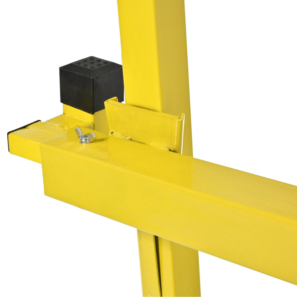 16 FT Drywall Lift Panel Rolling Hoist Jack Lifter Sheetrock Drywall Lifting Construction Tools Caster Wheel with Adjustable Telescopic Arm - Yellow - Fab Heavy Parts